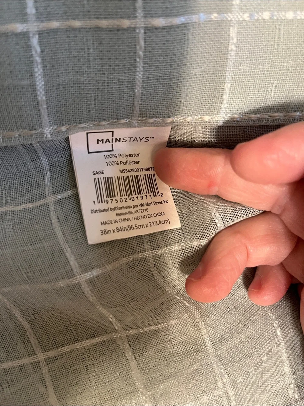 LIGHT GREEN GROMMET STYLE  SHEER CURTAIN PANELS - QTY OF 4- SIZE 38